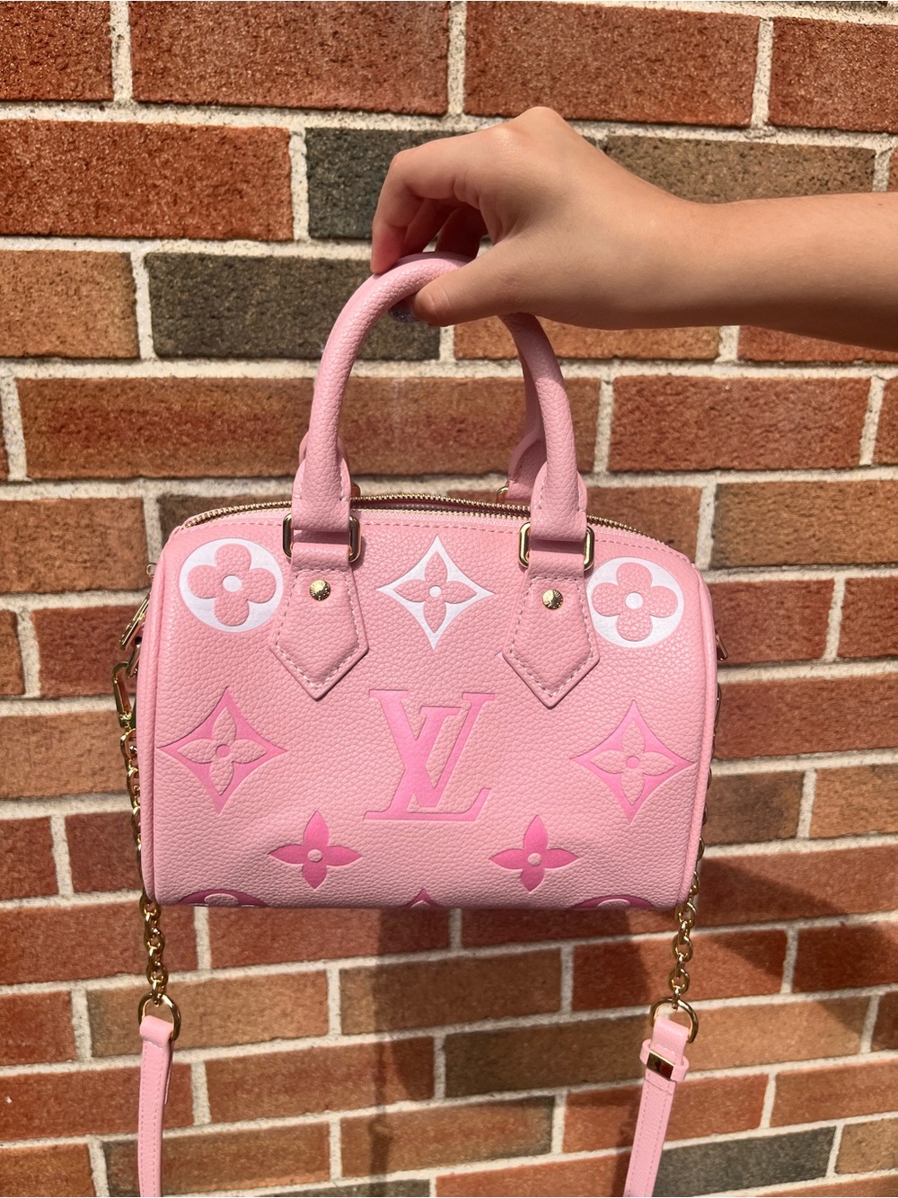 Pink Speedy purse